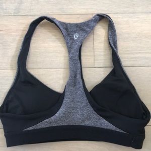 Black & Gray Lululemon sports bra